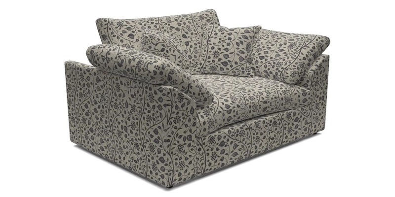 Big Softie Sloped Arm Snuggler in Two Tone Plain Biscuit