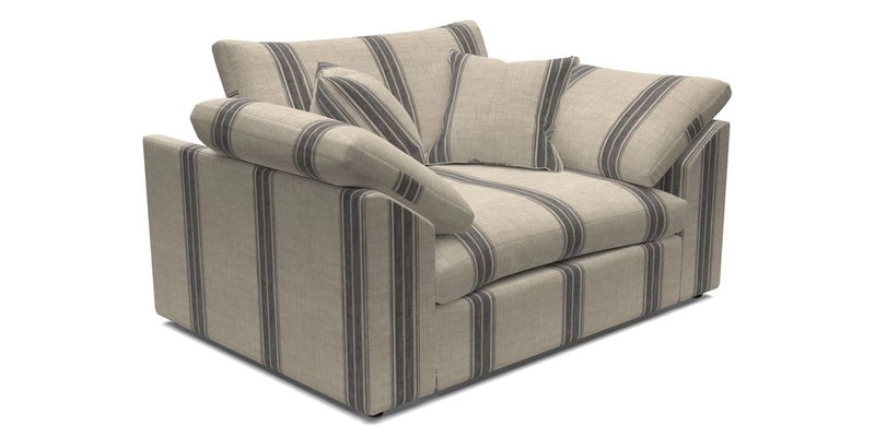 Big Softie Sloped Arm Snuggler in Two Tone Plain Biscuit