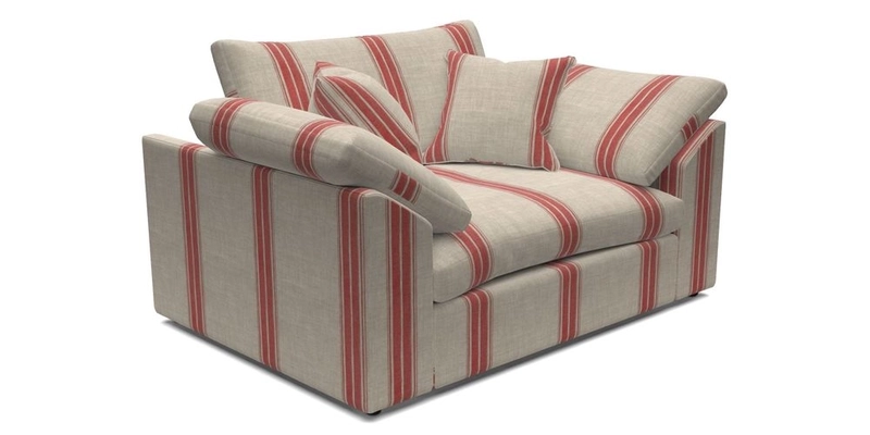 Big Softie Sloped Arm Snuggler in Two Tone Plain Biscuit