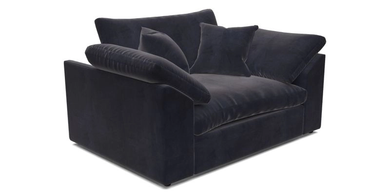 Big Softie Sloped Arm Snuggler in Two Tone Plain Biscuit