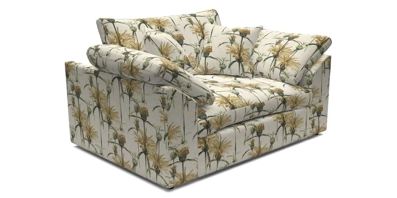 Big Softie Sloped Arm Snuggler in Two Tone Plain Biscuit