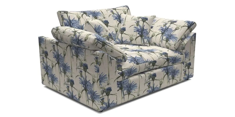 Big Softie Sloped Arm Snuggler in Two Tone Plain Biscuit