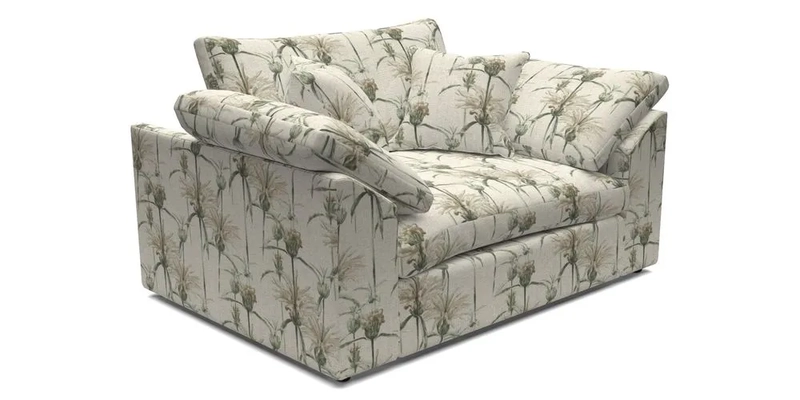 Big Softie Sloped Arm Snuggler in Two Tone Plain Biscuit