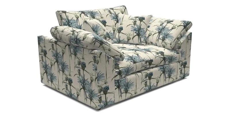 Big Softie Sloped Arm Snuggler in Two Tone Plain Biscuit