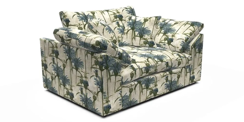 Big Softie Sloped Arm Snuggler in Two Tone Plain Biscuit