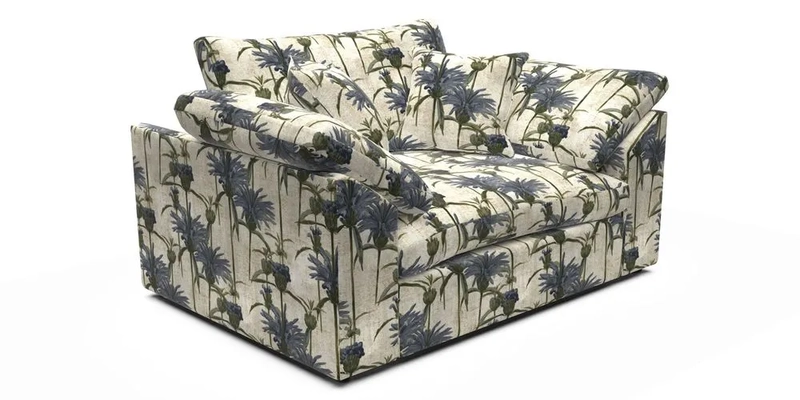 Big Softie Sloped Arm Snuggler in Two Tone Plain Biscuit