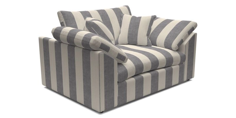 Big Softie Sloped Arm Snuggler in Two Tone Plain Biscuit