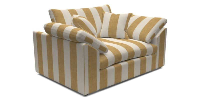 Big Softie Sloped Arm Snuggler in Two Tone Plain Biscuit