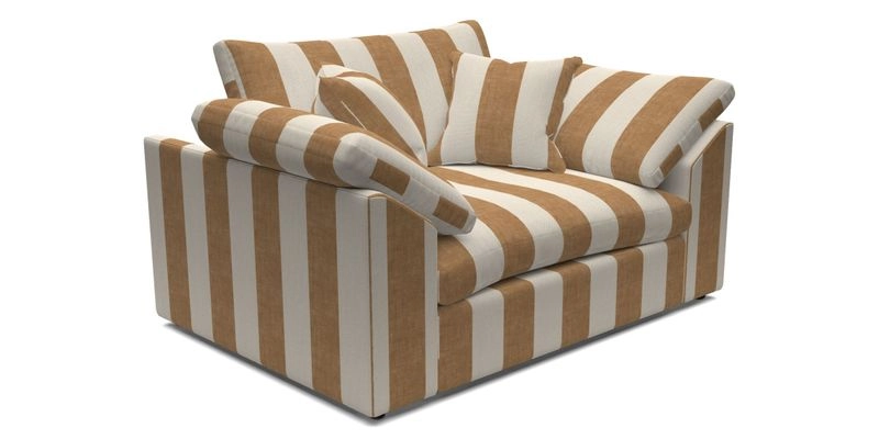 Big Softie Sloped Arm Snuggler in Two Tone Plain Biscuit