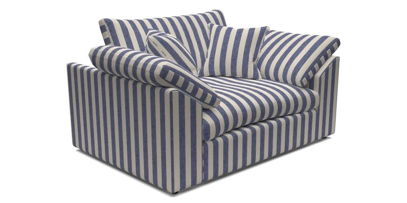 Big Softie Sloped Arm Snuggler in Two Tone Plain Biscuit