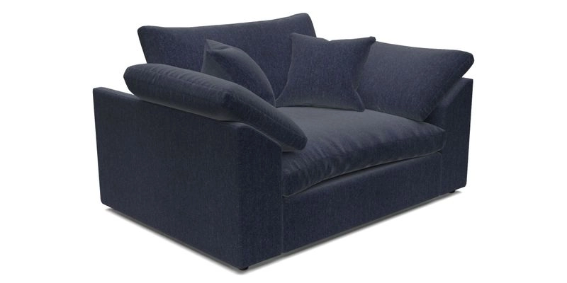 Big Softie Sloped Arm Snuggler in Two Tone Plain Biscuit