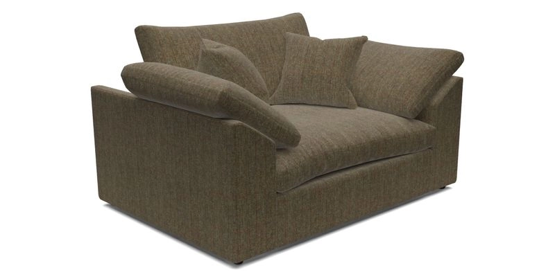 Big Softie Sloped Arm Snuggler in Two Tone Plain Biscuit