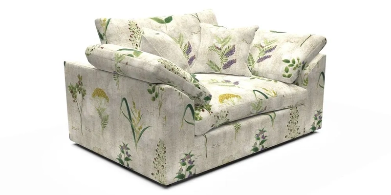 Big Softie Sloped Arm Snuggler in Two Tone Plain Biscuit