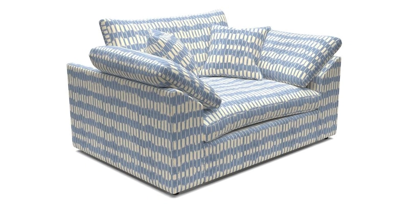 Big Softie Sloped Arm Snuggler in Two Tone Plain Biscuit