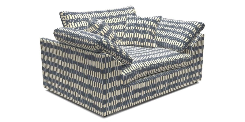 Big Softie Sloped Arm Snuggler in Two Tone Plain Biscuit