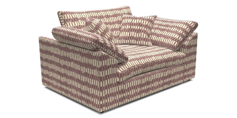 Big Softie Sloped Arm Snuggler in Two Tone Plain Biscuit