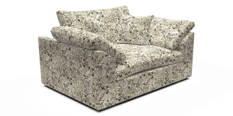 Big Softie Sloped Arm Snuggler in Two Tone Plain Biscuit