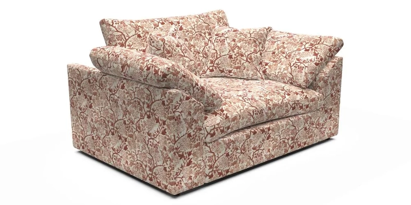 Big Softie Sloped Arm Snuggler in Two Tone Plain Biscuit