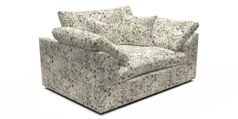 Big Softie Sloped Arm Snuggler in Two Tone Plain Biscuit