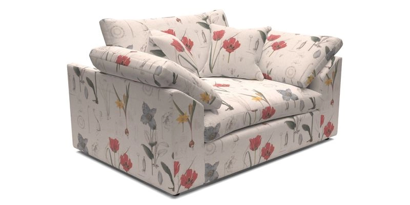 Big Softie Sloped Arm Snuggler in Two Tone Plain Biscuit