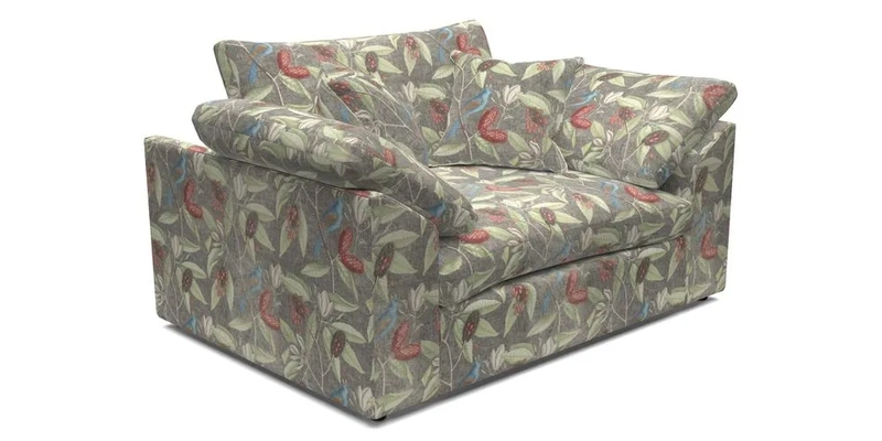 Big Softie Sloped Arm Snuggler in Two Tone Plain Biscuit