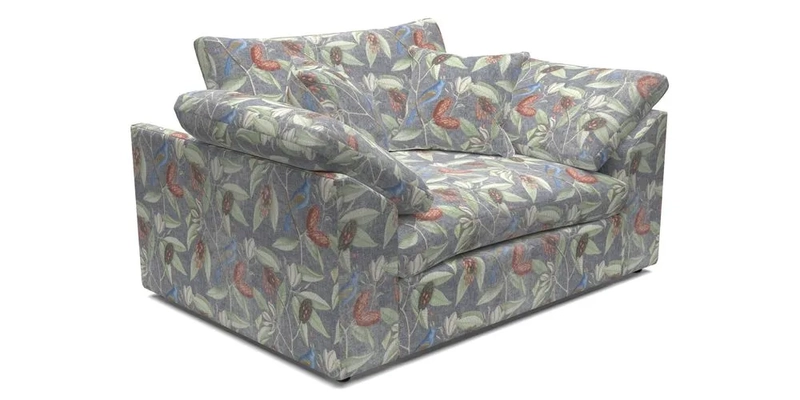 Big Softie Sloped Arm Snuggler in Two Tone Plain Biscuit