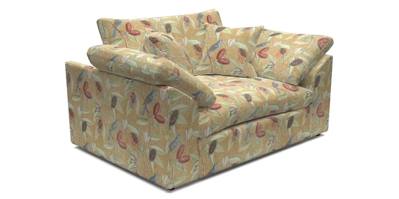 Big Softie Sloped Arm Snuggler in Two Tone Plain Biscuit