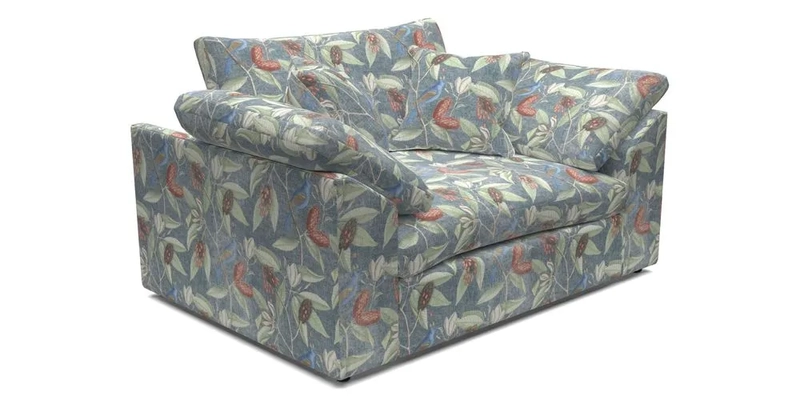 Big Softie Sloped Arm Snuggler in Two Tone Plain Biscuit