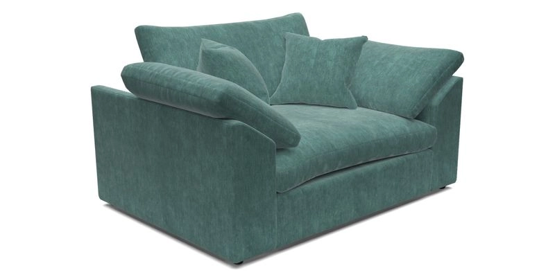 Big Softie Sloped Arm Snuggler in Two Tone Plain Biscuit