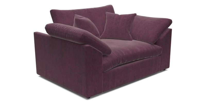 Big Softie Sloped Arm Snuggler in Two Tone Plain Biscuit