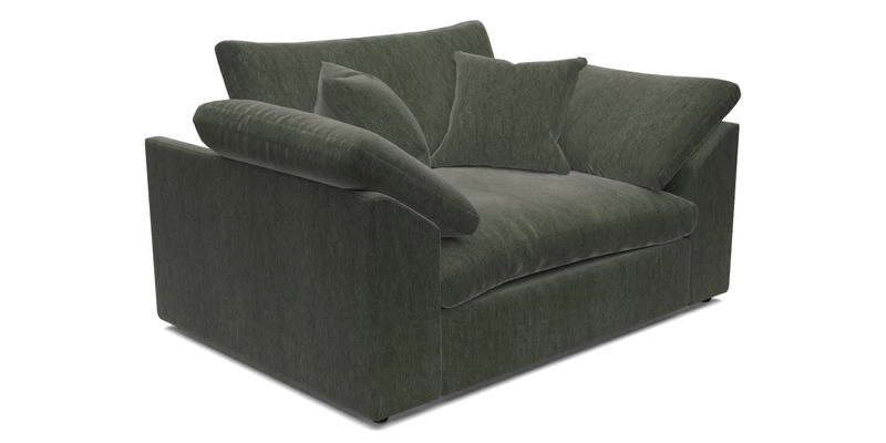 Big Softie Sloped Arm Snuggler in Two Tone Plain Biscuit