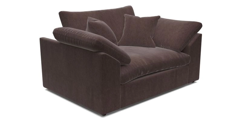 Big Softie Sloped Arm Snuggler in Two Tone Plain Biscuit