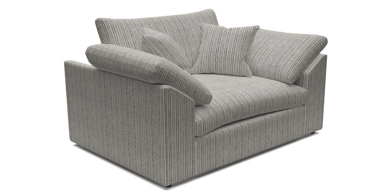 Big Softie Sloped Arm Snuggler in Two Tone Plain Biscuit