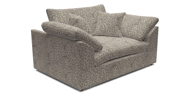 Big Softie Sloped Arm Snuggler in Two Tone Plain Biscuit