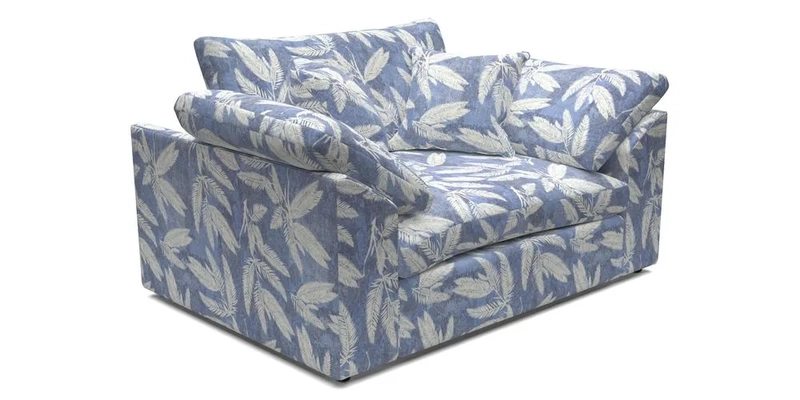 Big Softie Sloped Arm Snuggler in Two Tone Plain Biscuit