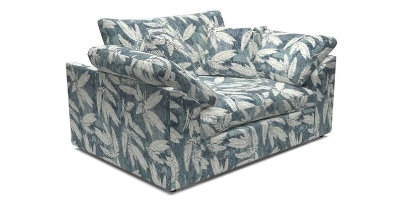 Big Softie Sloped Arm Snuggler in Two Tone Plain Biscuit