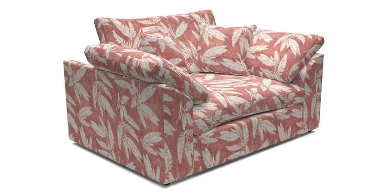 Big Softie Sloped Arm Snuggler in Two Tone Plain Biscuit