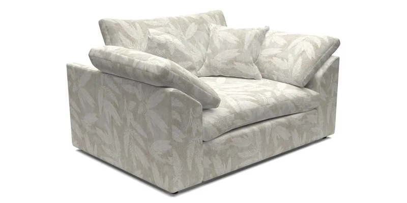 Big Softie Sloped Arm Snuggler in Two Tone Plain Biscuit