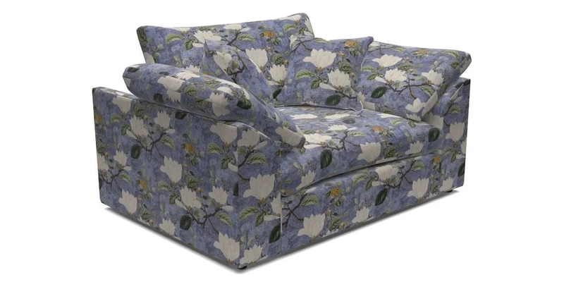 Big Softie Sloped Arm Snuggler in Two Tone Plain Biscuit