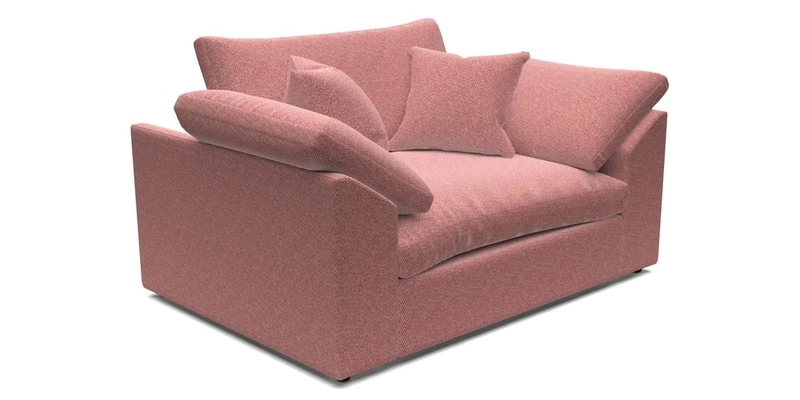 Big Softie Sloped Arm Snuggler in Two Tone Plain Biscuit