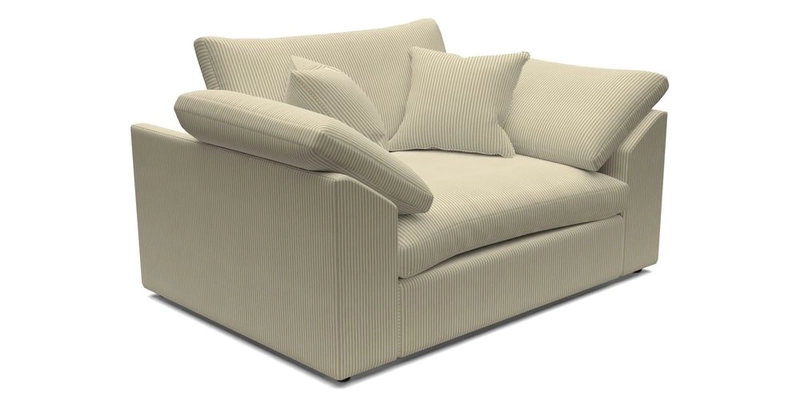 Big Softie Sloped Arm Snuggler in Two Tone Plain Biscuit