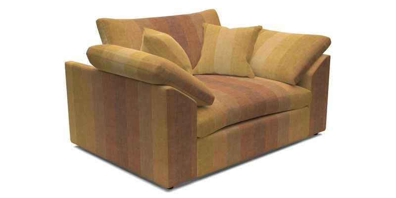 Big Softie Sloped Arm Snuggler in Two Tone Plain Biscuit