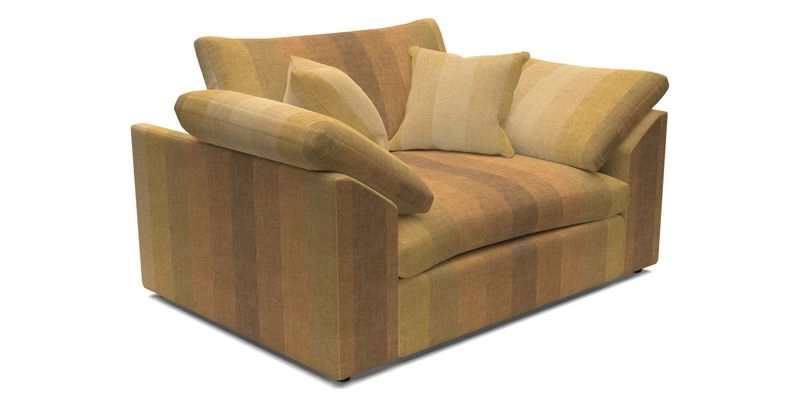 Big Softie Sloped Arm Snuggler in Two Tone Plain Biscuit