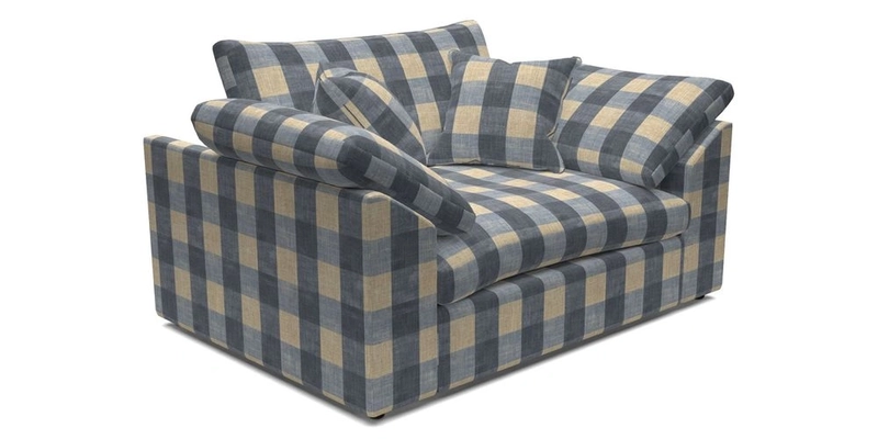 Big Softie Sloped Arm Snuggler in Two Tone Plain Biscuit