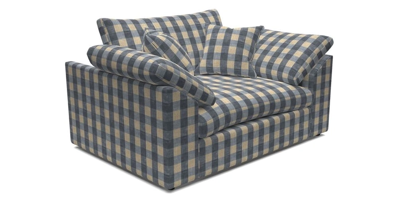 Big Softie Sloped Arm Snuggler in Two Tone Plain Biscuit