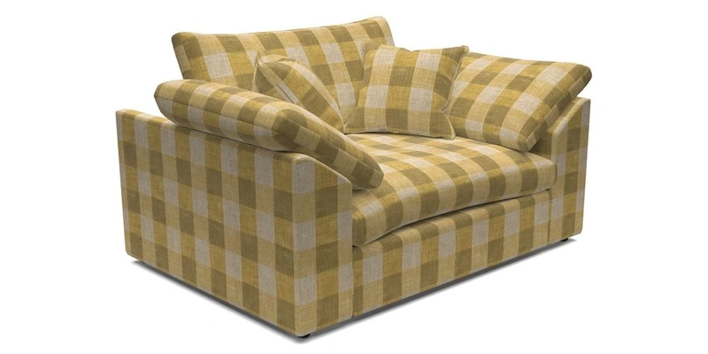 Big Softie Sloped Arm Snuggler in Two Tone Plain Biscuit