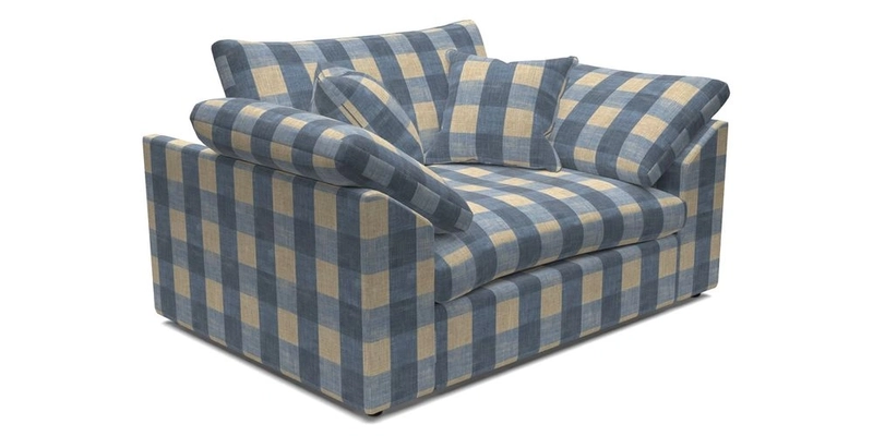 Big Softie Sloped Arm Snuggler in Two Tone Plain Biscuit