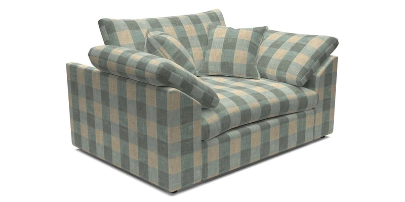 Big Softie Sloped Arm Snuggler in Two Tone Plain Biscuit