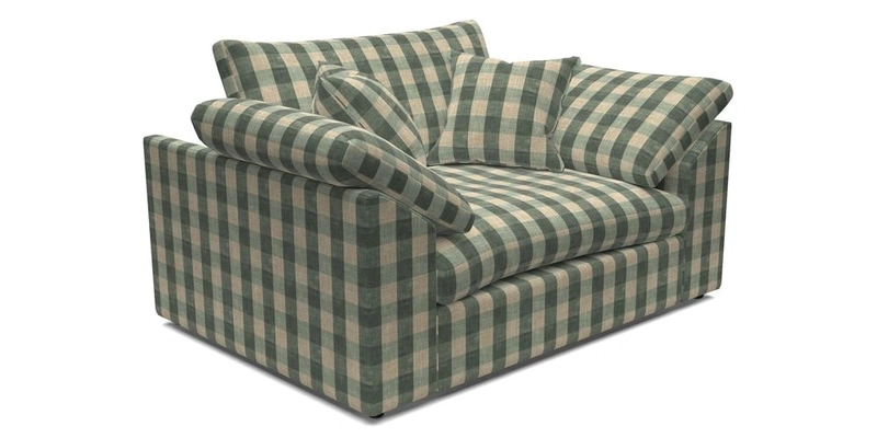 Big Softie Sloped Arm Snuggler in Two Tone Plain Biscuit