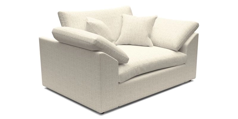 Big Softie Sloped Arm Snuggler in Two Tone Plain Biscuit